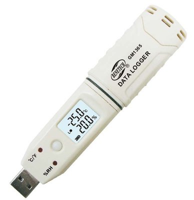 Реєстратор вологості та температури USB, 0-100%, -30-80 °C BENETECH GM1365 1120632103 фото