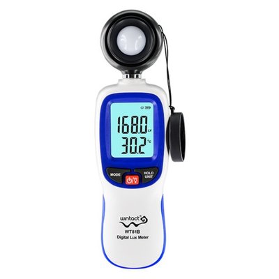 Цифровий люксметр (вимірювач освітленості + термометр) Bluetooth 200000 Lux WINTACT WT81B 1120632025 фото