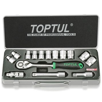 Набор инструмента TOPTUL 1/2" 15ед. (6-гр.) GCAD1502 1013893614 фото