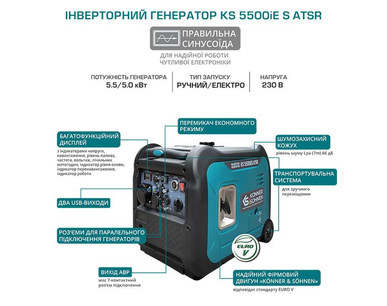 Иверторный генератор KS 5500iES ATSR 199 фото