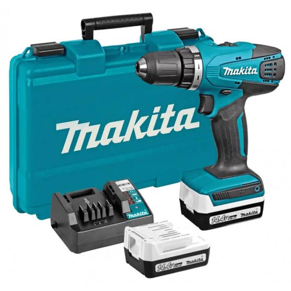 Аккумуляторная дрель-шуруповерт Makita DF347D001 в кейсе с 2 акб 14.4V 1.5 Аh, з/у DF347D001 фото