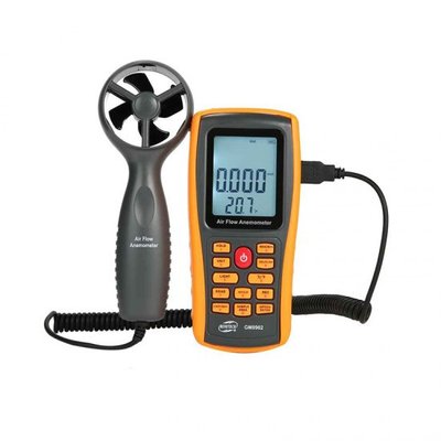 Анемометр-термометр USB 0,3-45 м/с, 0-45 °C BENETECH GM8902 GM8902 фото