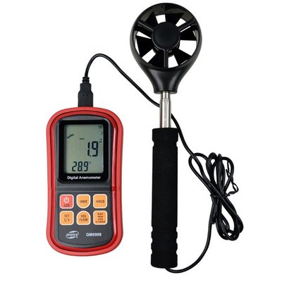 Анемометр (вимірювач потоку повітря) 0,3-45 м/с, 0-45 °C BENETECH GM8909 GM8909 фото